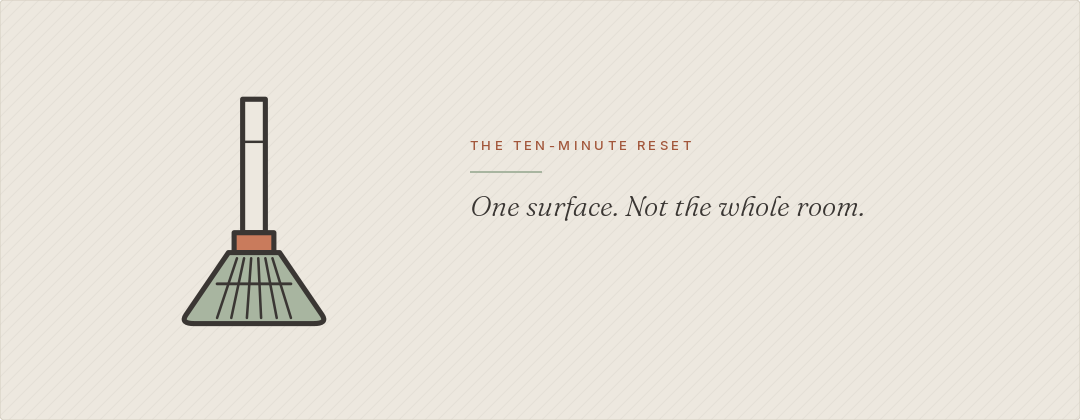 One surface. Not the whole room.